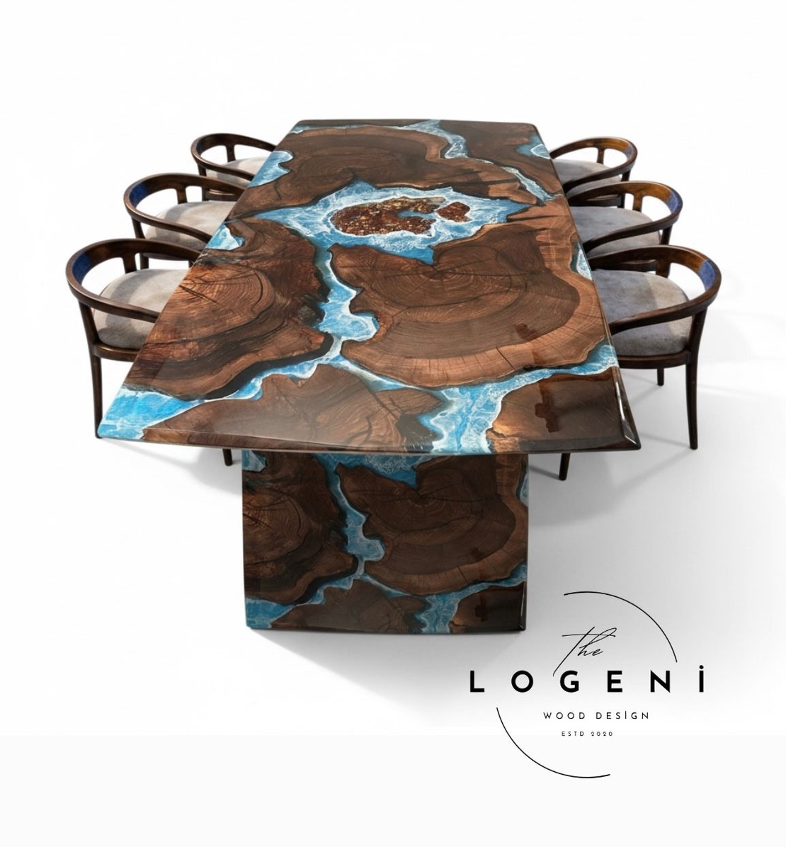 Ocean Art – Художествена епоксидна маса с морски ефект (по поръчка)