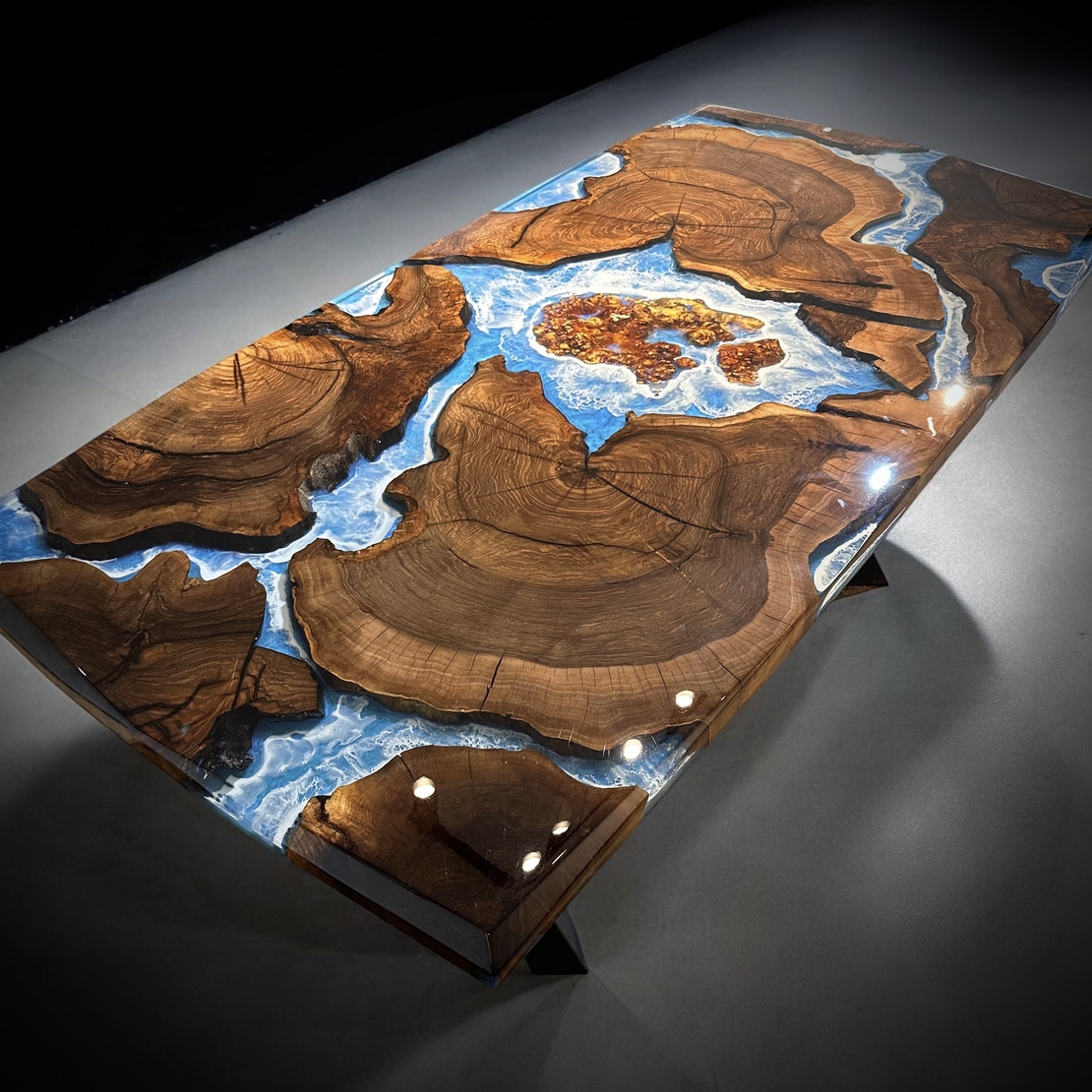 Ocean Art – Художествена епоксидна маса с морски ефект (по поръчка)