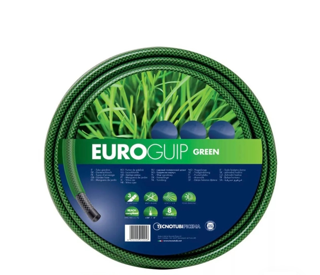 Градински трислоен армиран маркуч Ф25-25м 17151