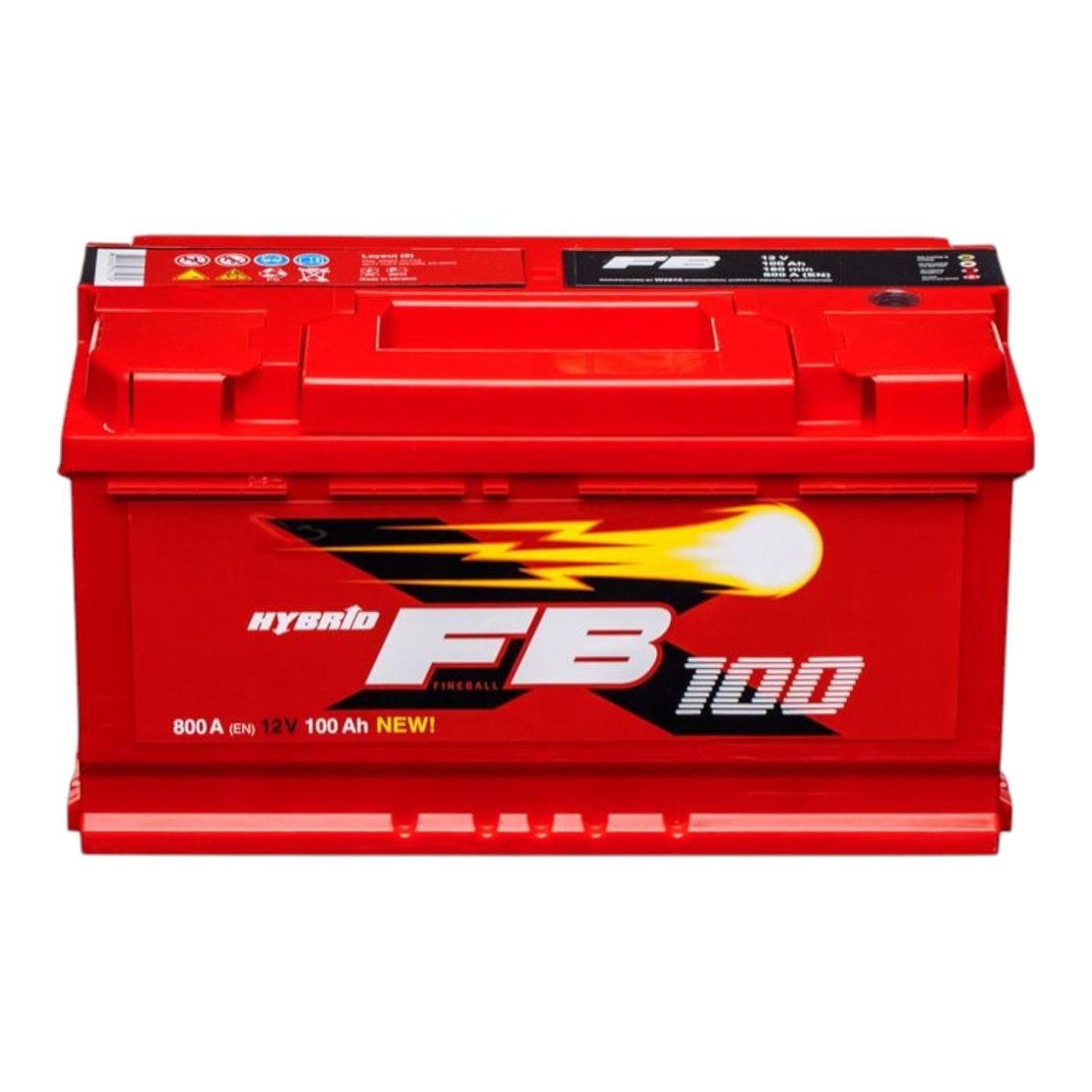 Акумулатор WESTA FireBall FB100 100Ah 840A 12V, десен плюс
