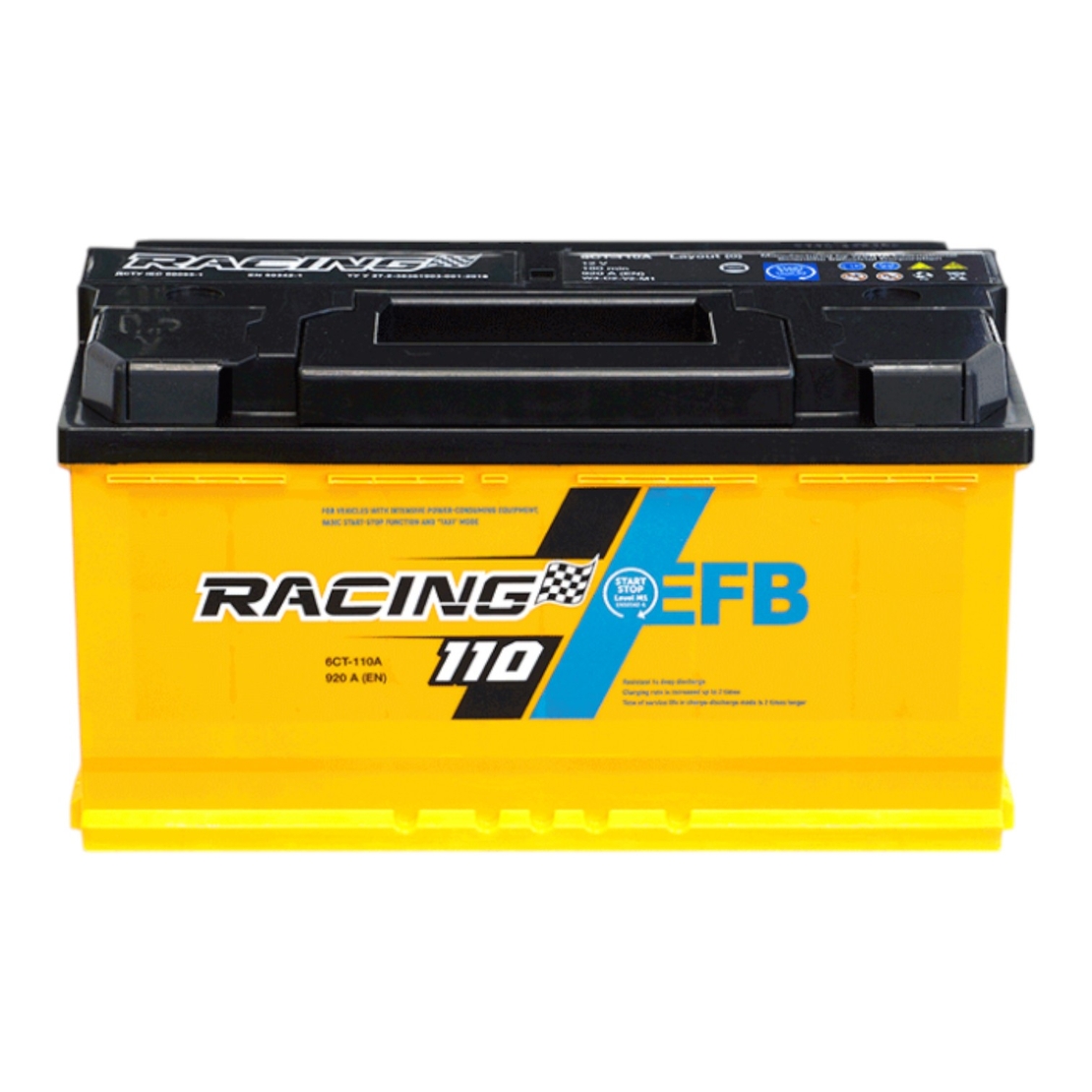 Акумулатор WESTA RACING EFB 110Ah 920A 12V, десен плюс