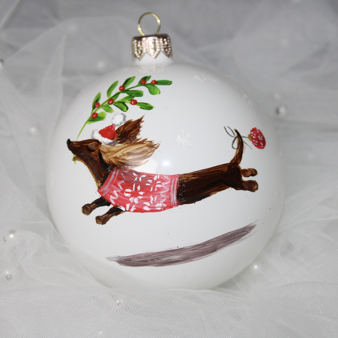 Стъклена играчка - Дакел