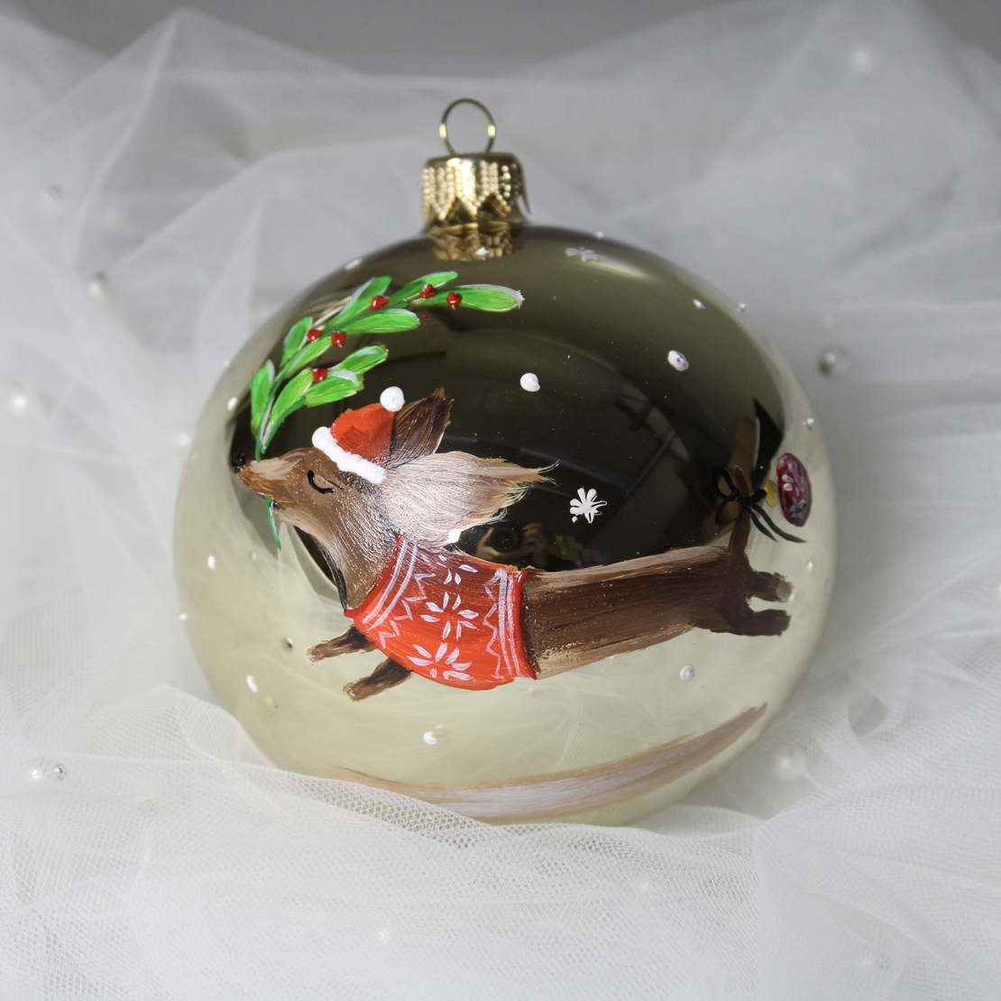 Стъклена играчка - Дакел