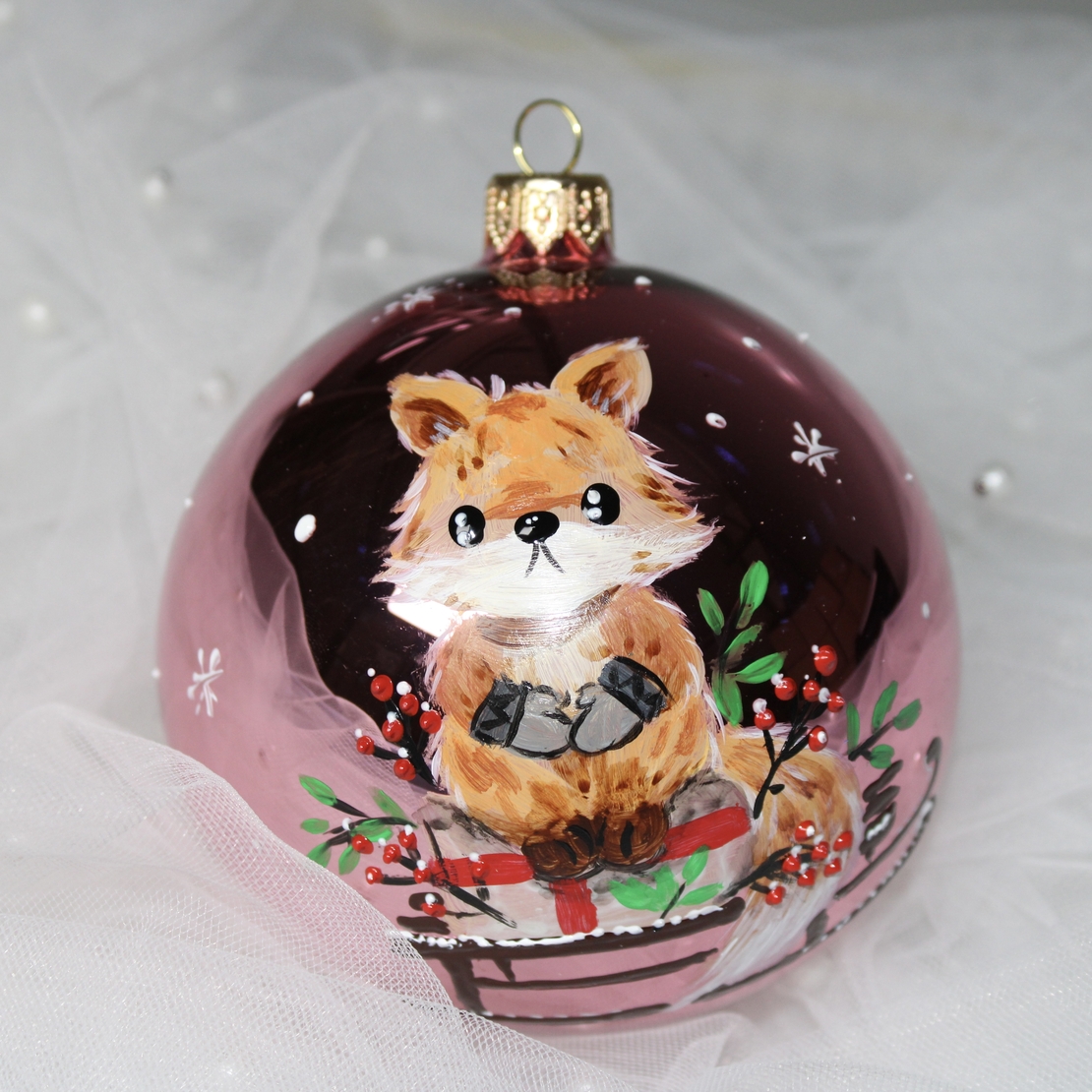 Стъклена играчка - Лисичка