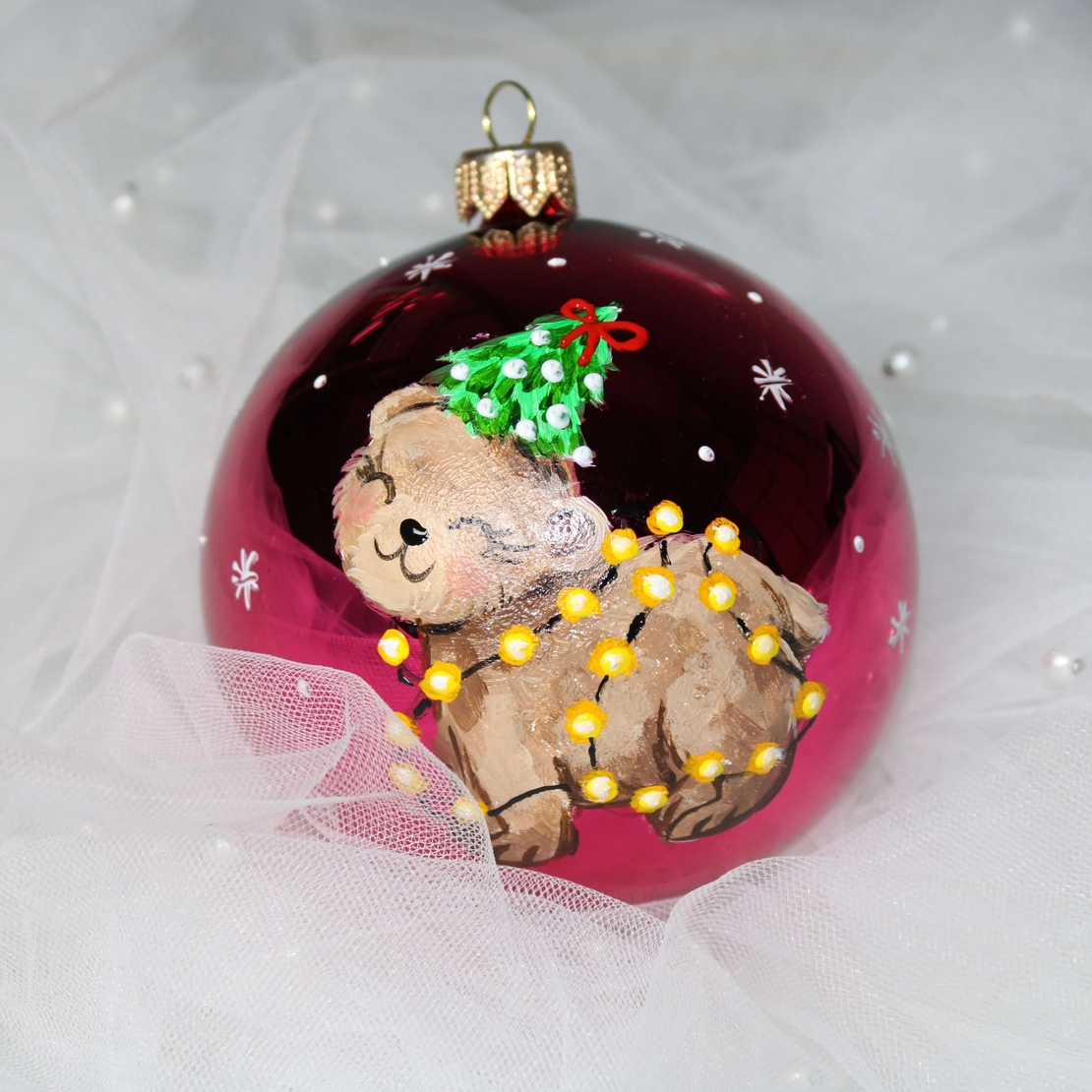 Стъклена играчка - Мече