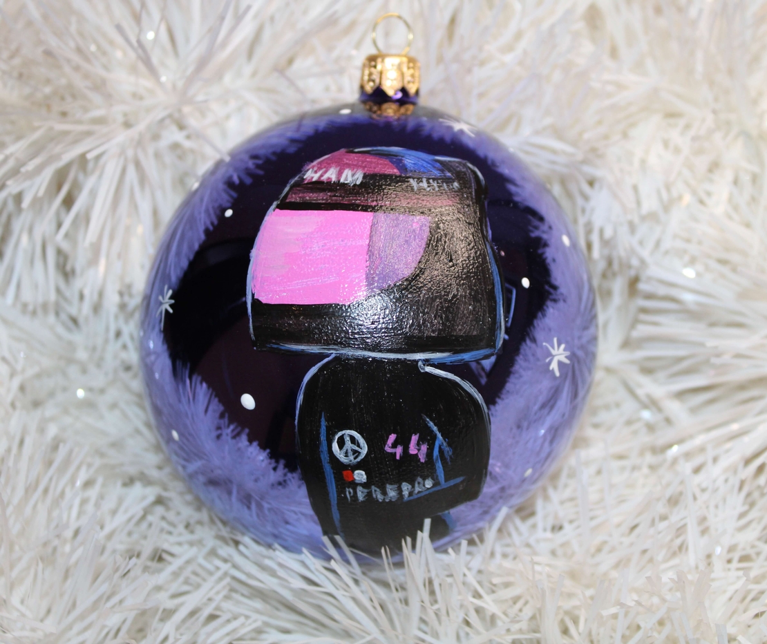 Стъклена коледна играчка Formula 1