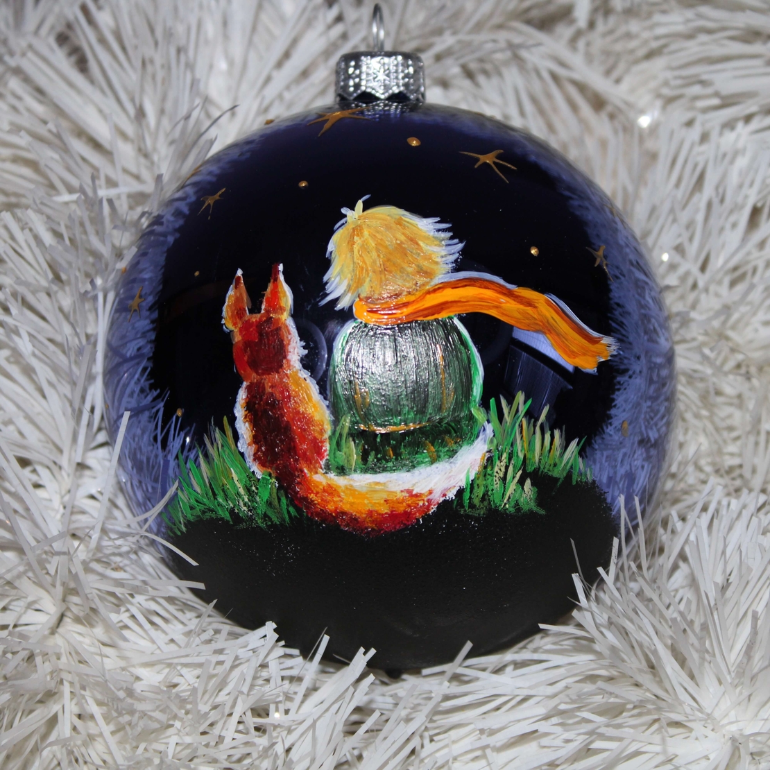 Стъклена коледна играчка Малкият принц