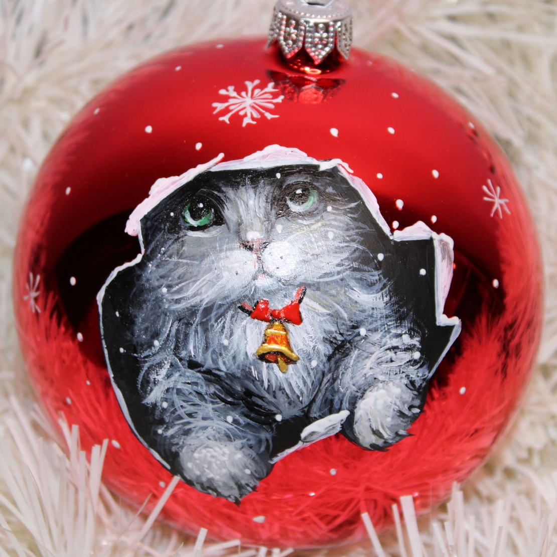 Стъклена играчка - Коте