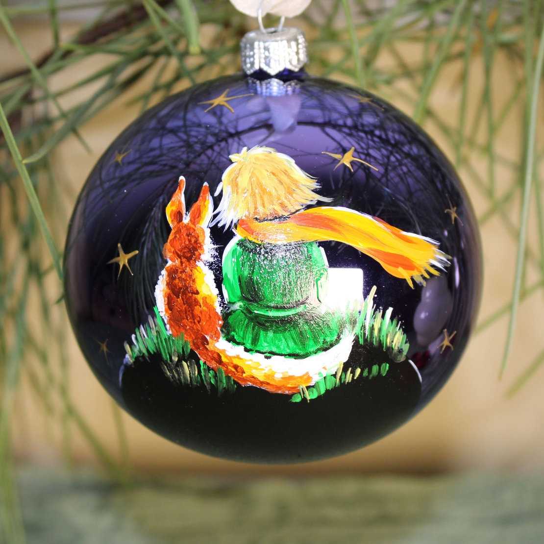 Стъклена коледна играчка Малкият принц