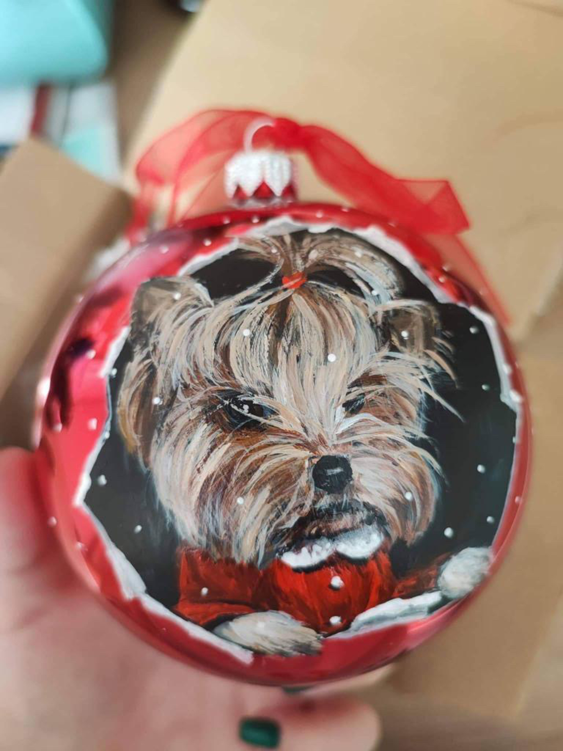 Персонализирана Коледна играчка с домашен любимец