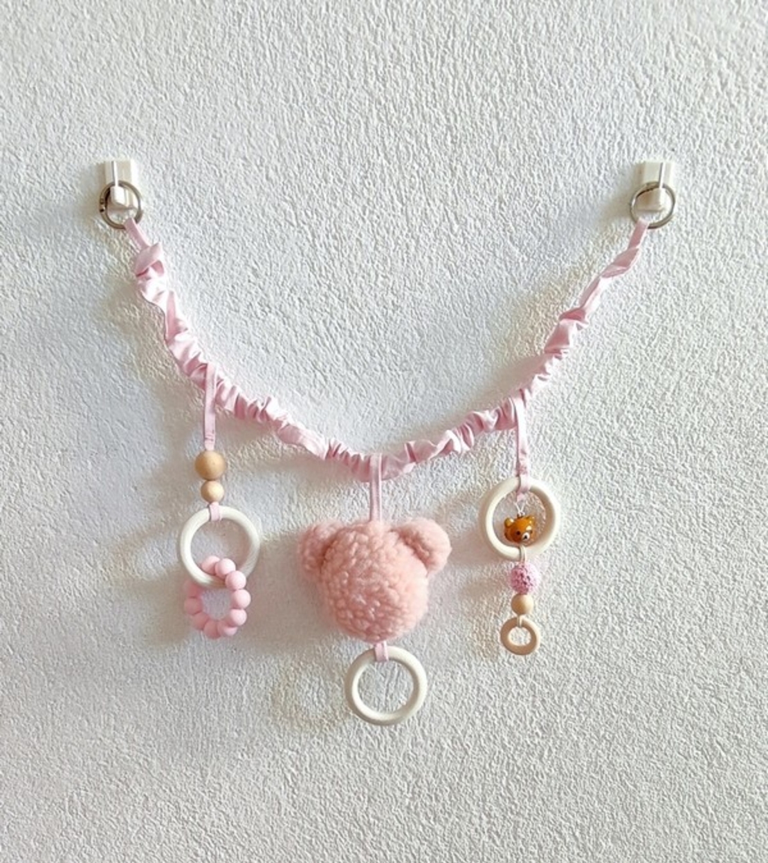 Луксозна бебешка люлка в светло розово