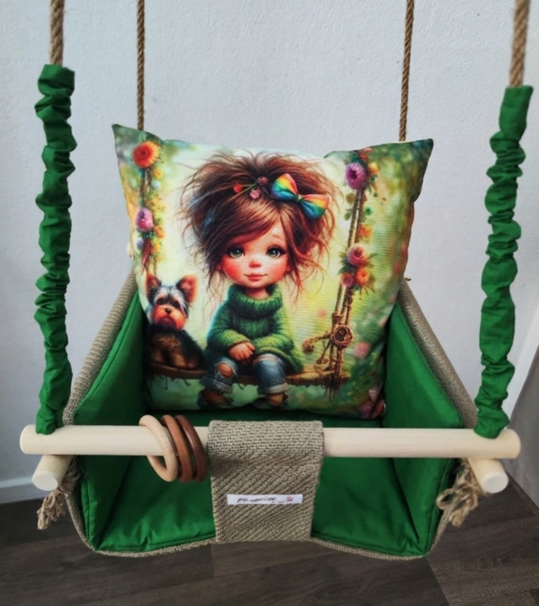 Бебешка стандартна люлка с пълноцветен печат - 