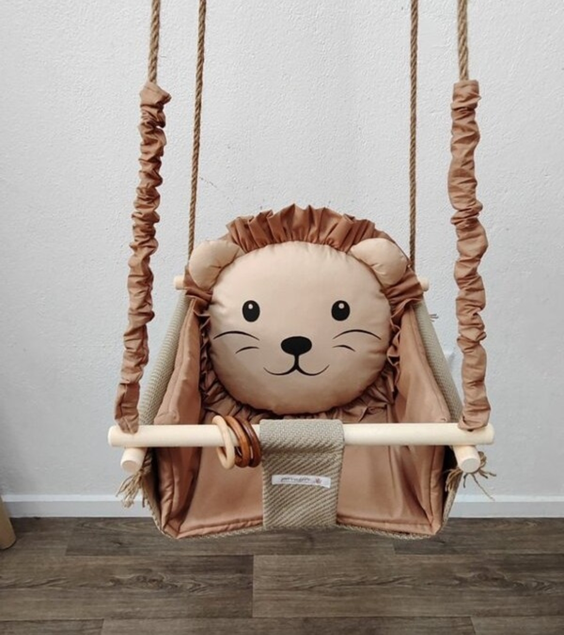 Бебешка люлка Джунгла - лъвче в кафяво с кафява грива