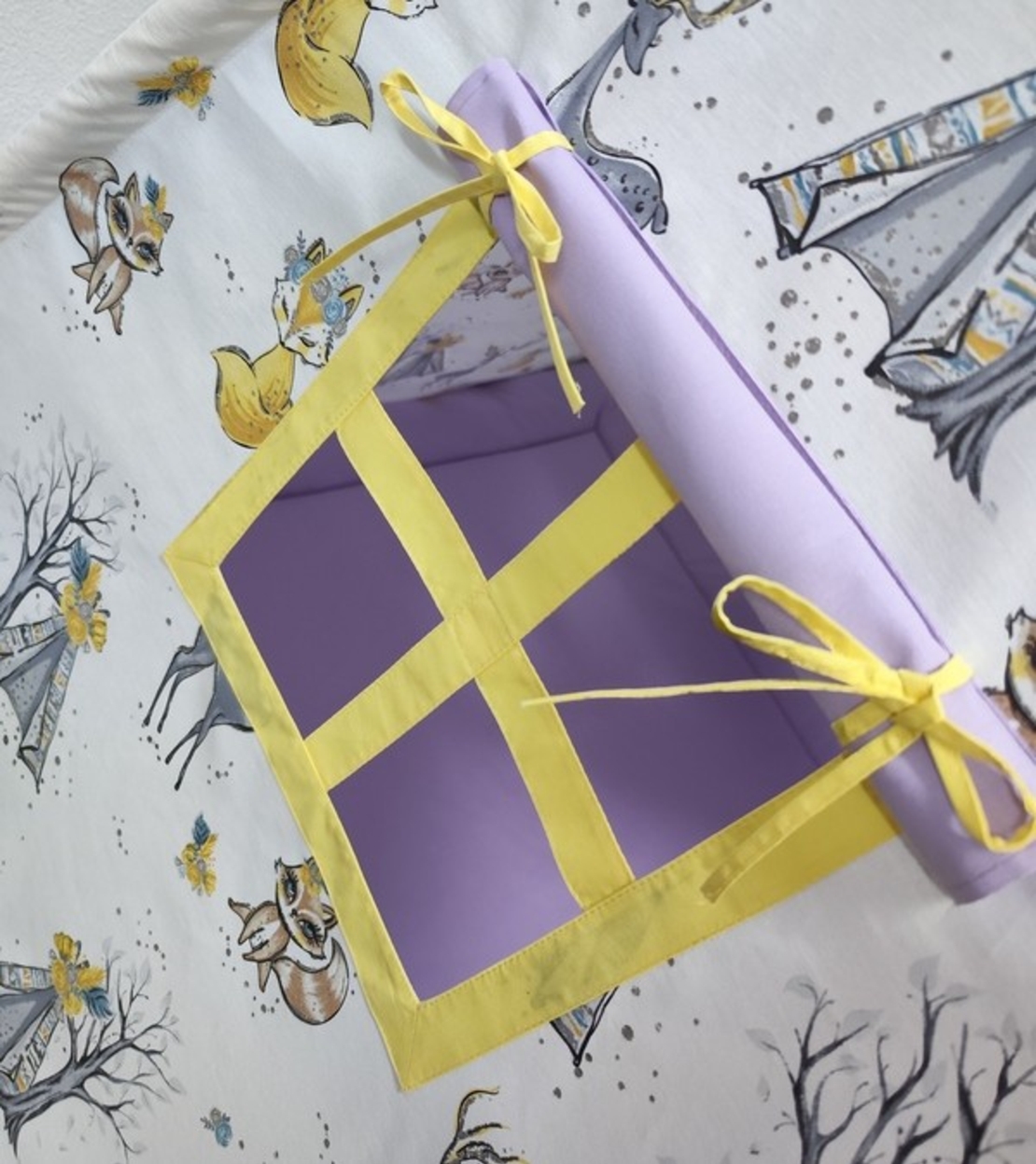 Детска палатка за момиче в лилаво - 