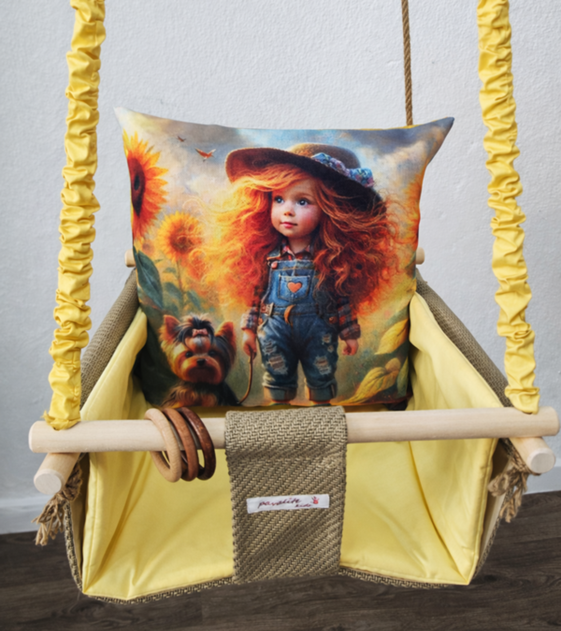 Бебешка стандартна люлка с пълноцветен печат - 