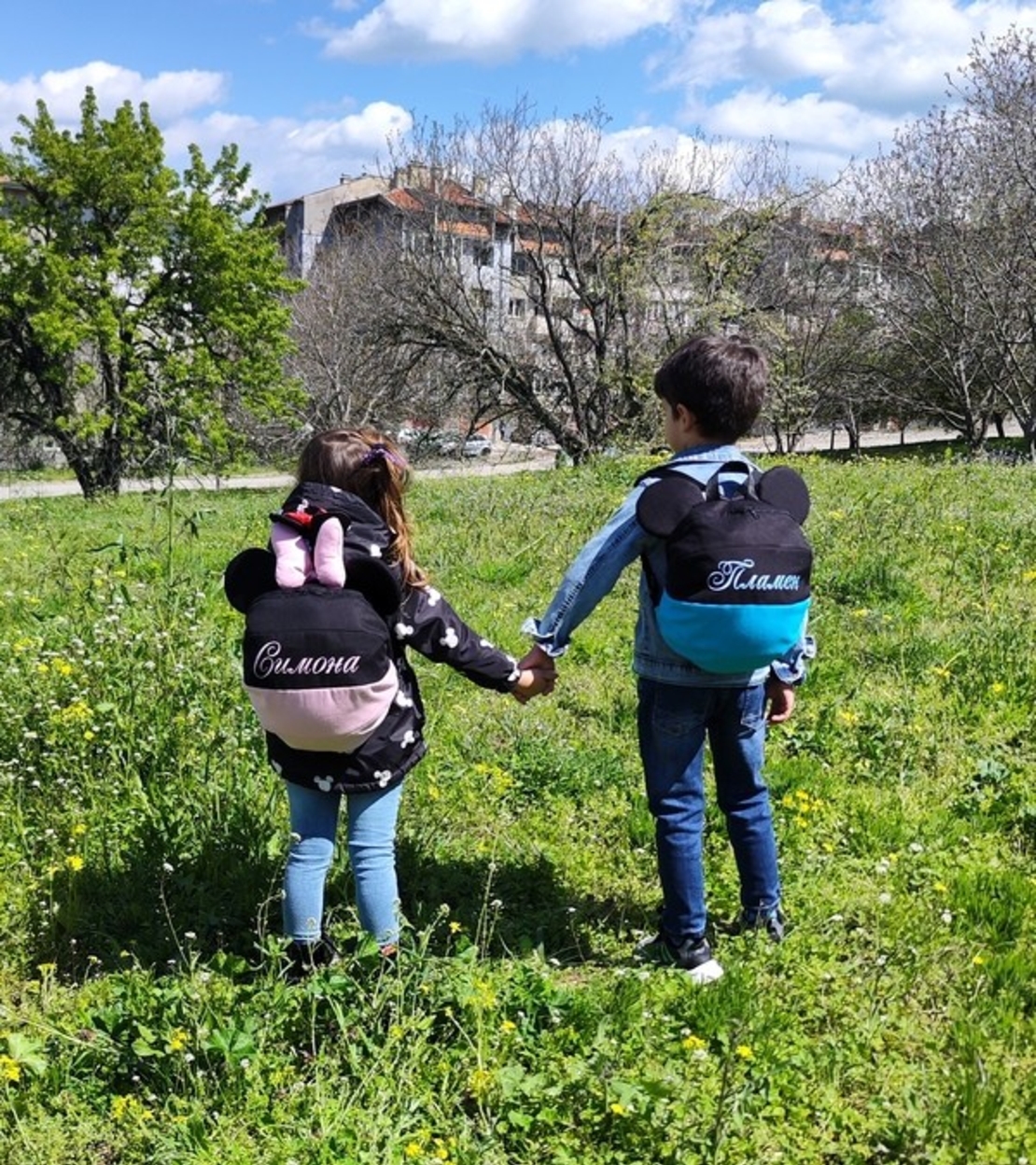 Детска персонализирана раничка Мики Маус