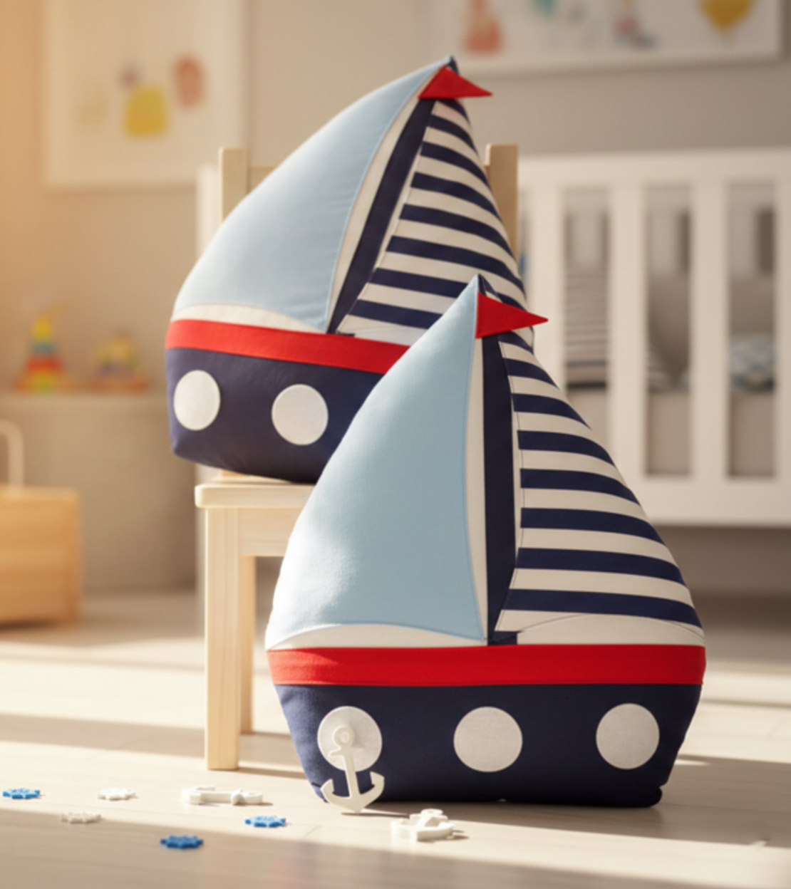 Декоративна детска възглавница „Малкият капитан“