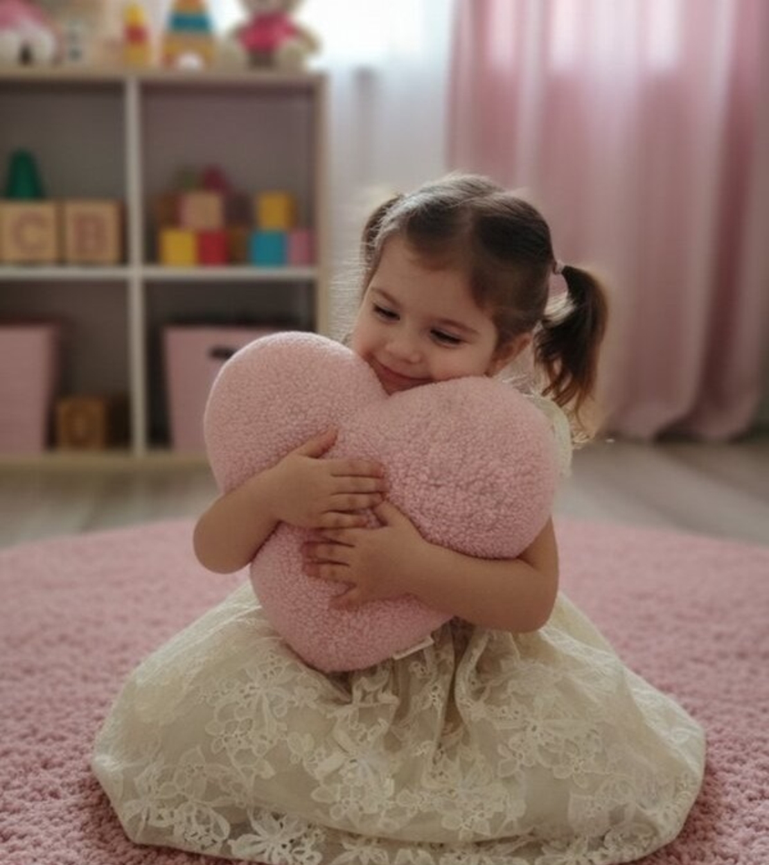 Декоративна пухкава възглавничка - Сърце