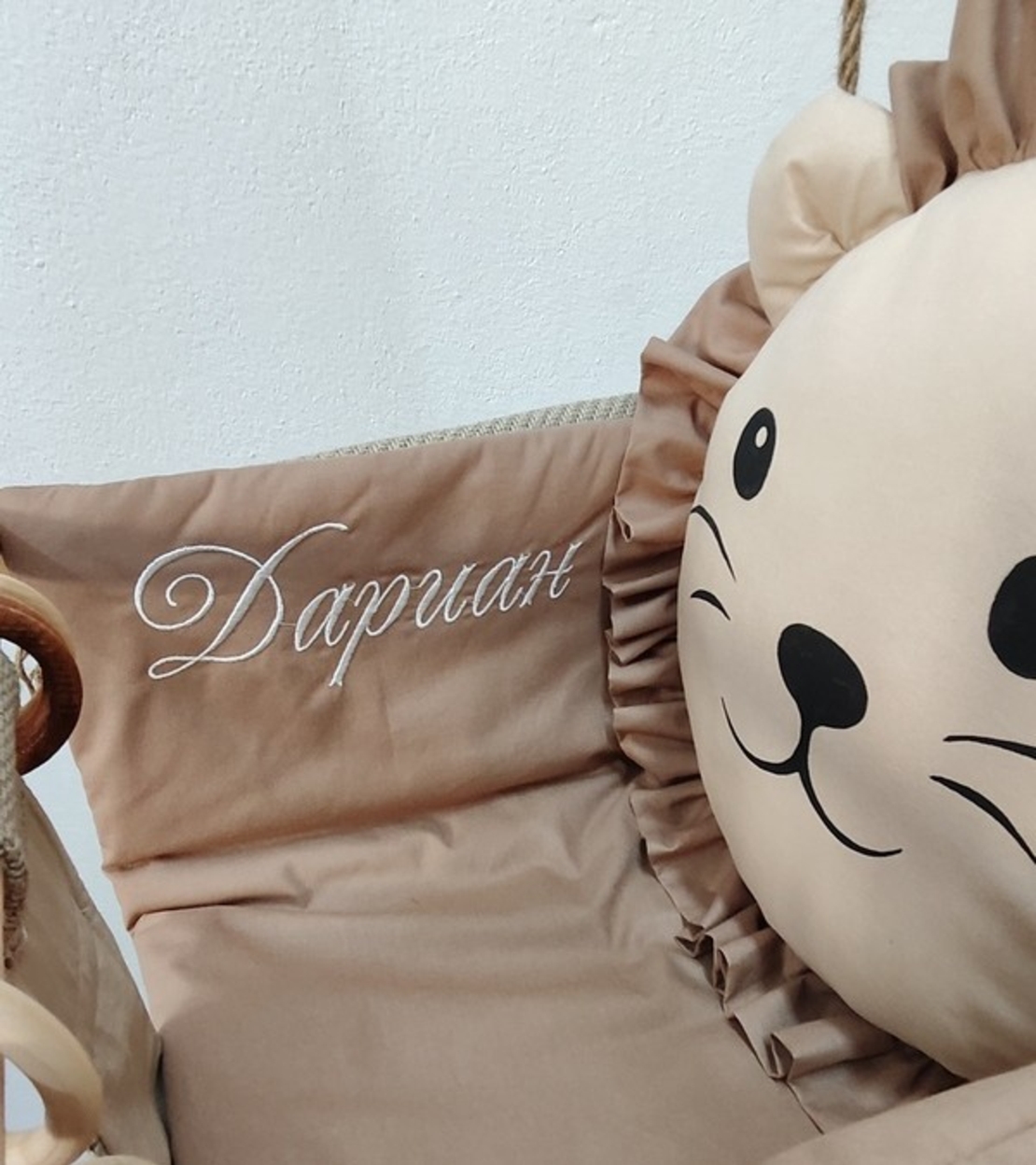 Бебешка люлка Джунгла - лъвче в кафяво с кафява грива