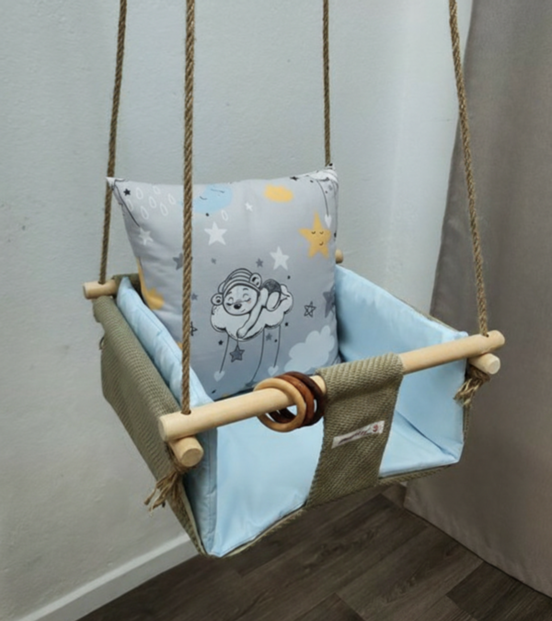 Бебешка стандартна люлка - Спящо мече
