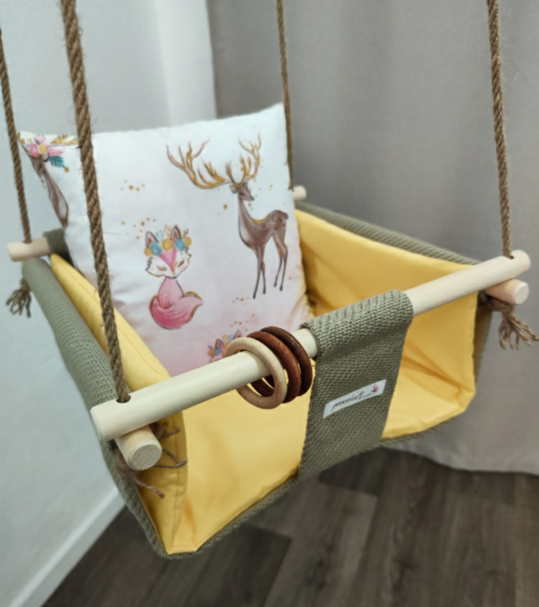 Бебешка стандартна люлка - Елени в гората