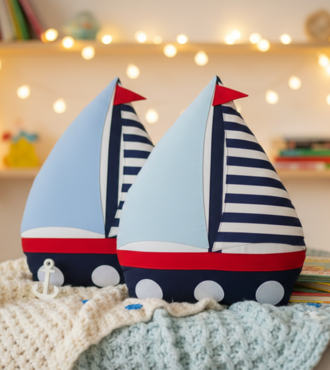 Декоративна детска възглавница „Малкият капитан“