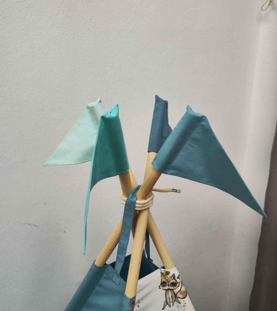 Едноцветна палатка в тюркоаз - 