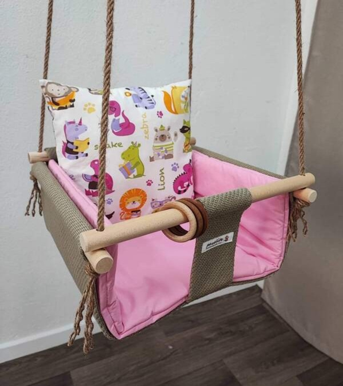 Бебешка стандартна люлка - Шарени животинки