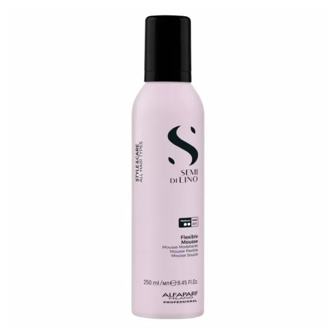 Пяна за еластичност на косата със средна фиксация ALFAPARF Milano Style & Care Flexible Mousse 250 ml&nbsp;