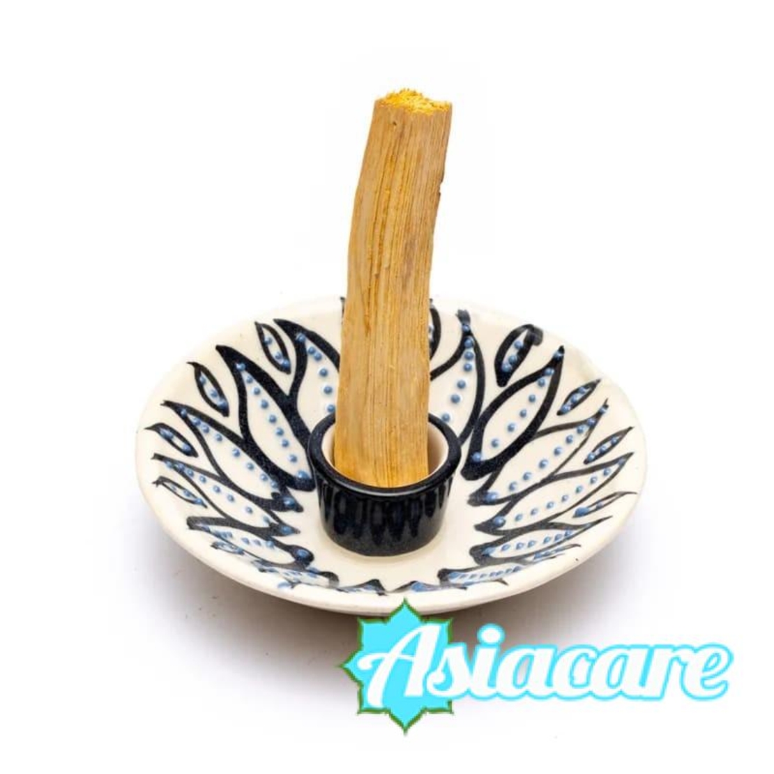 Керамична поставка за горене и съхранение на Пало Санто (светла)