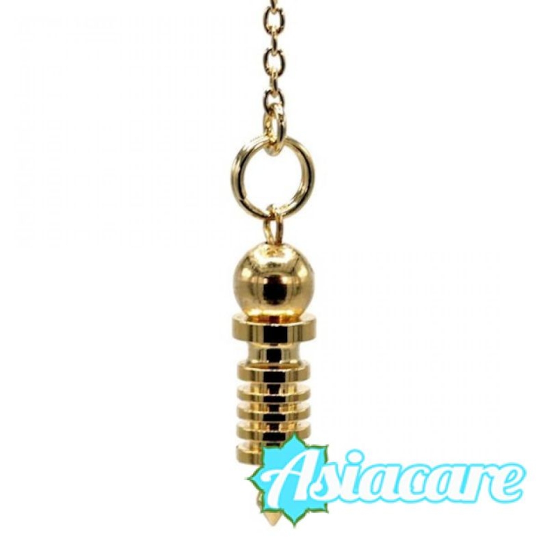 Мини радиестезично махало от позлатен месинг