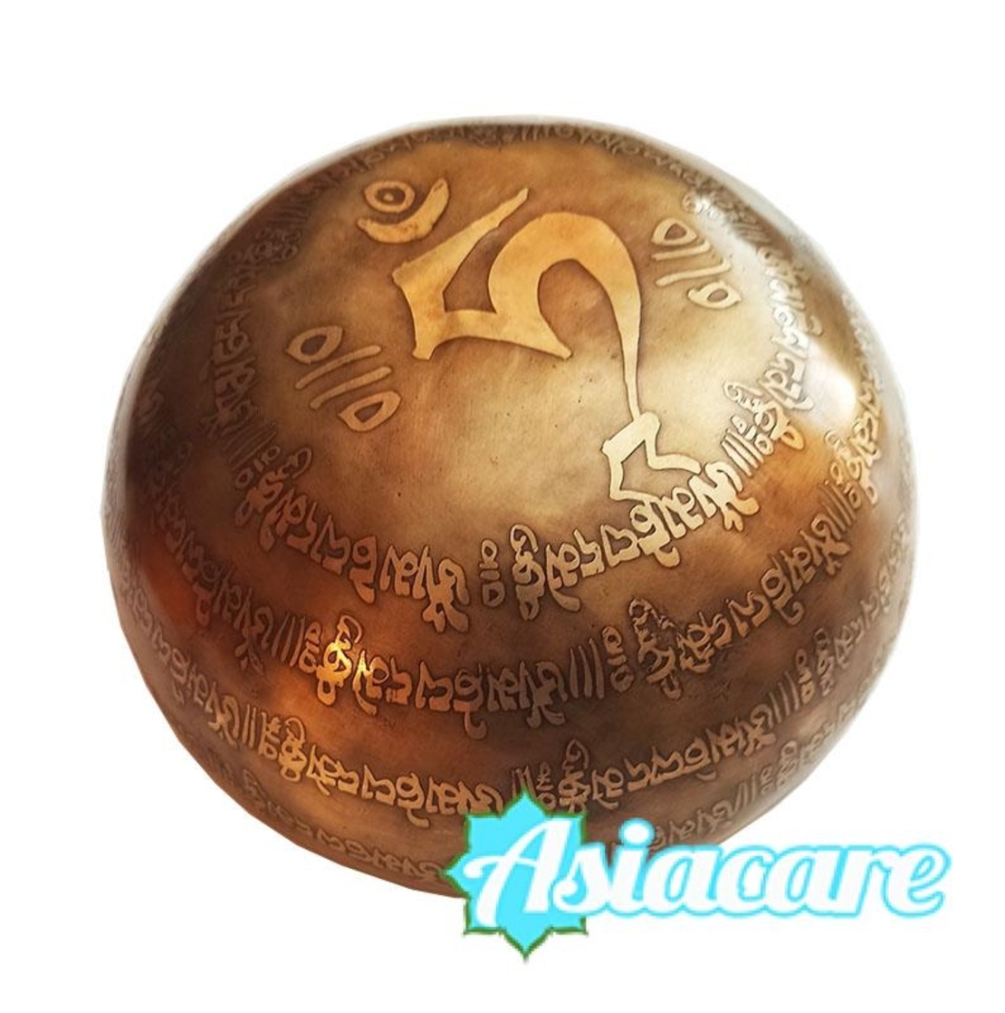 Гравирана непалска пееща купа ОМ МАНИ 400-800 гр - ръчна изработка