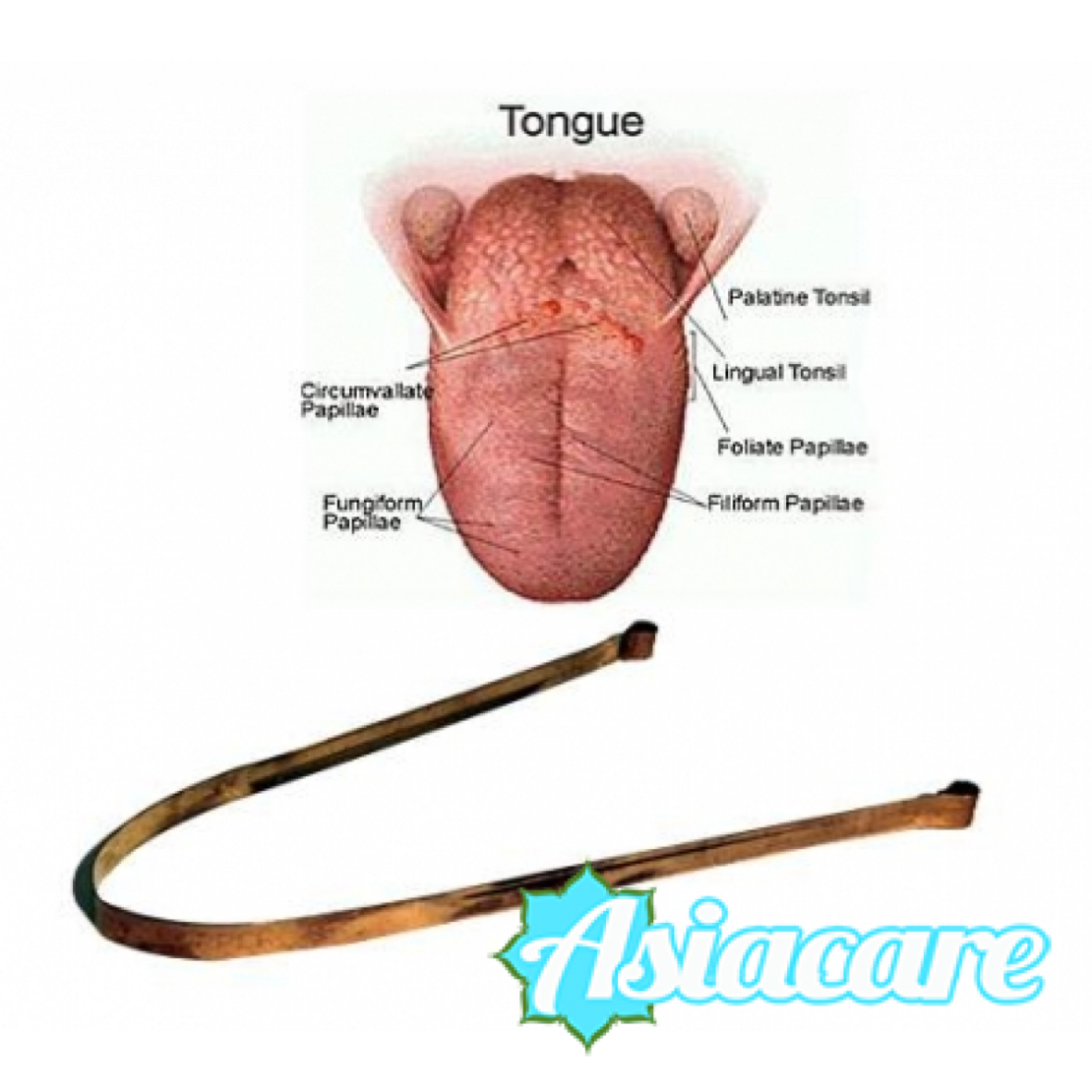 Медна аюрведа стъргалка за език