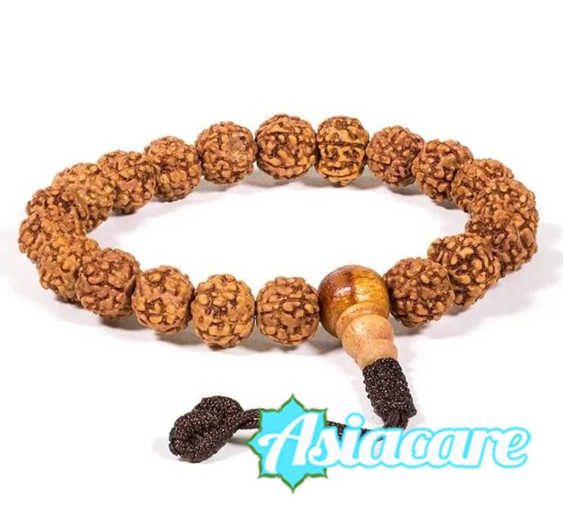 Рудракша мала - молитвена гривна от 21 семена рудракша