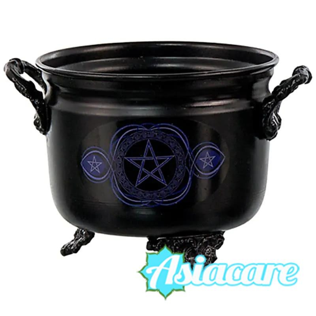 Малко желязно вещерско котле, калдрон с пентаграм