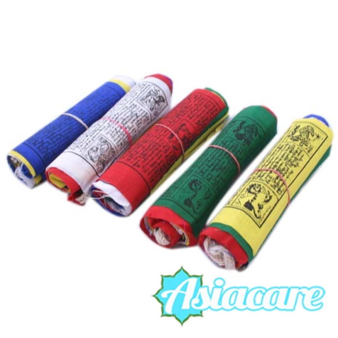 Връзка 25 Тибетски молитвени флагчета 5 метра 14 х 19 см.