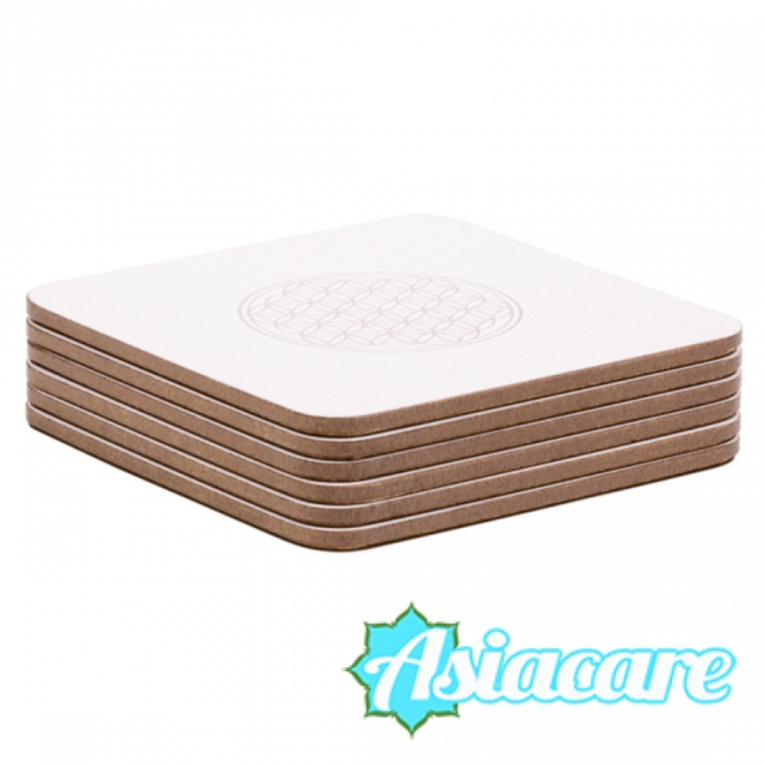 Подложки за чаши 6 броя - Цветето на живота