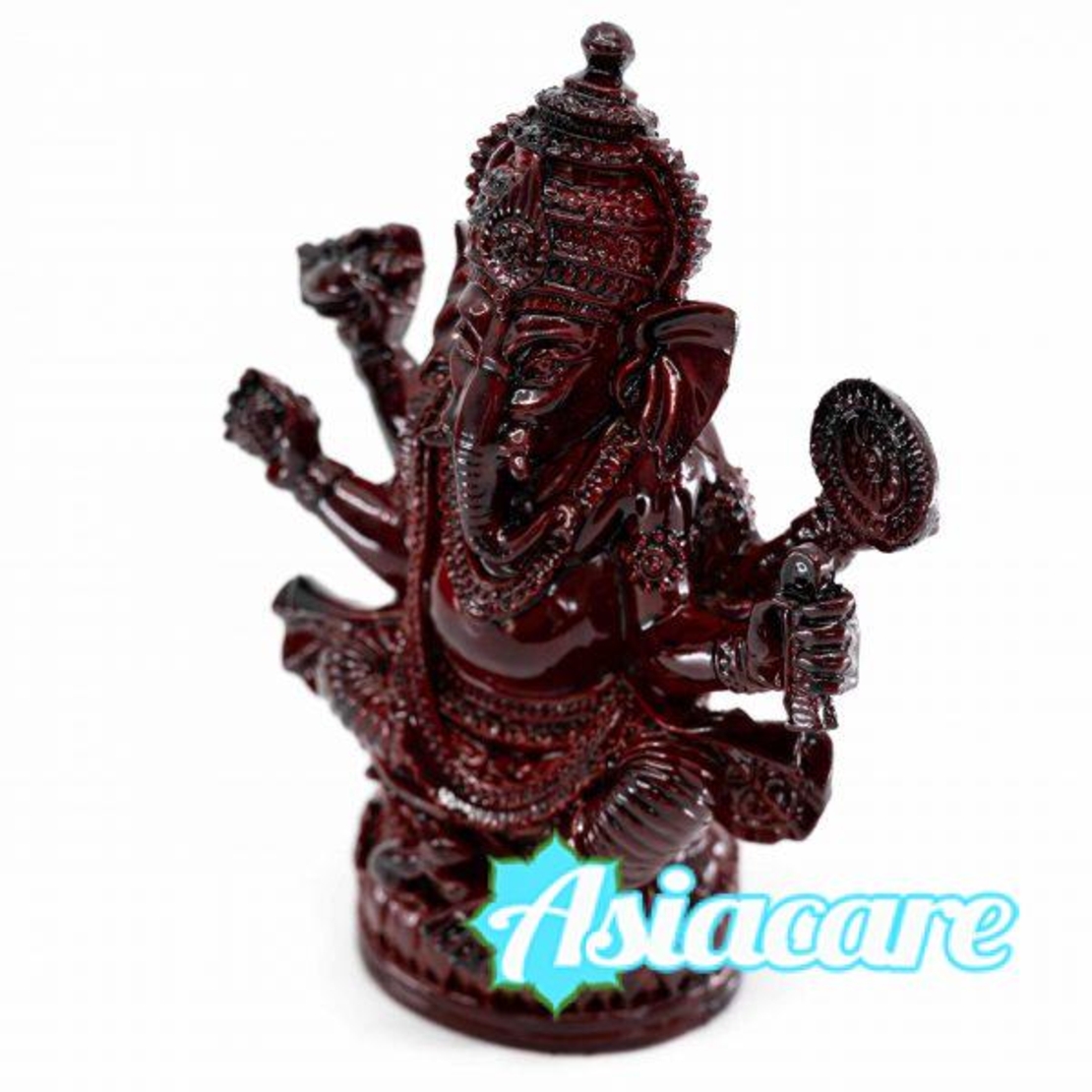 Ганешa, статуетка тъмночервена 12 см.