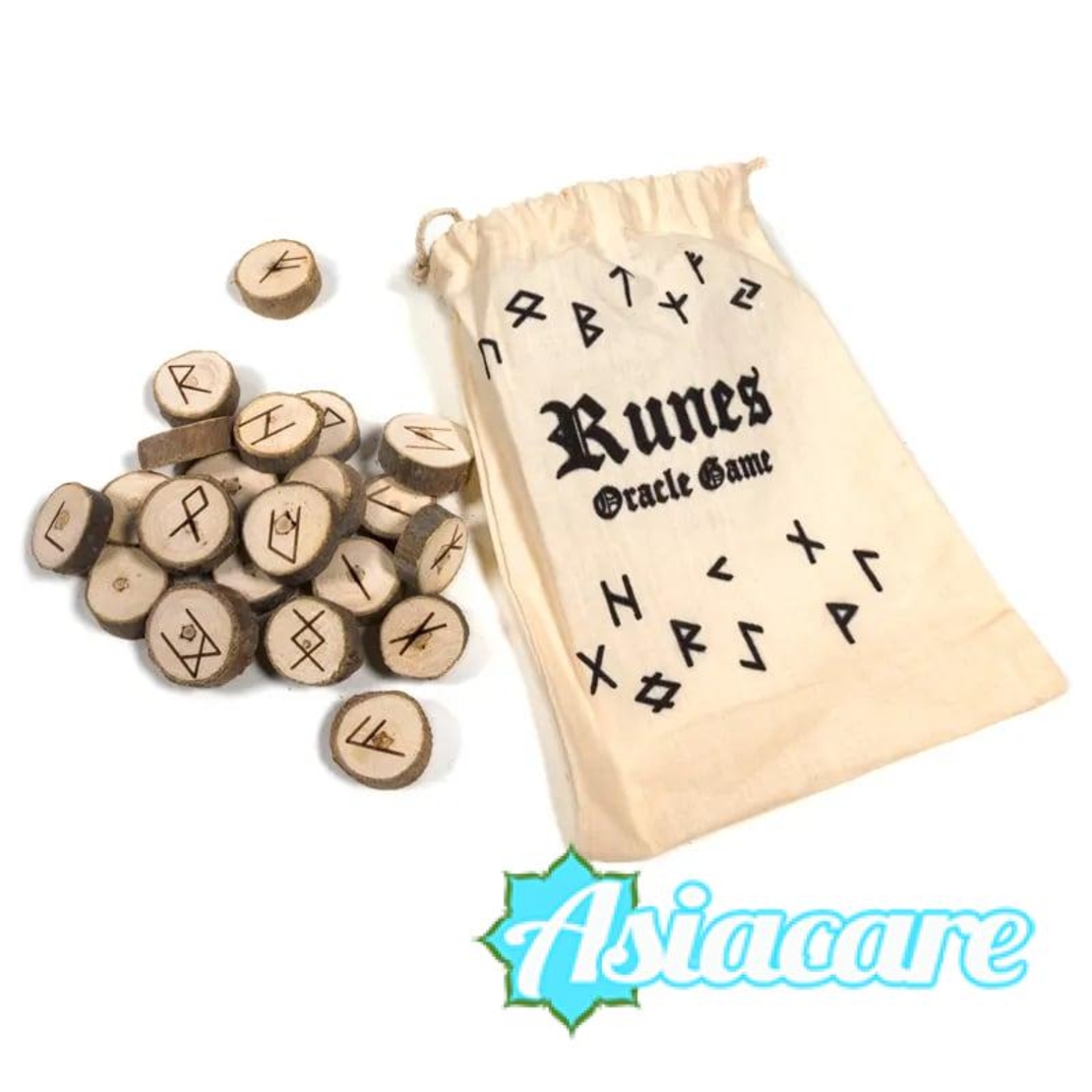 Кесия за гадаене с руни от дърво, описание на български език