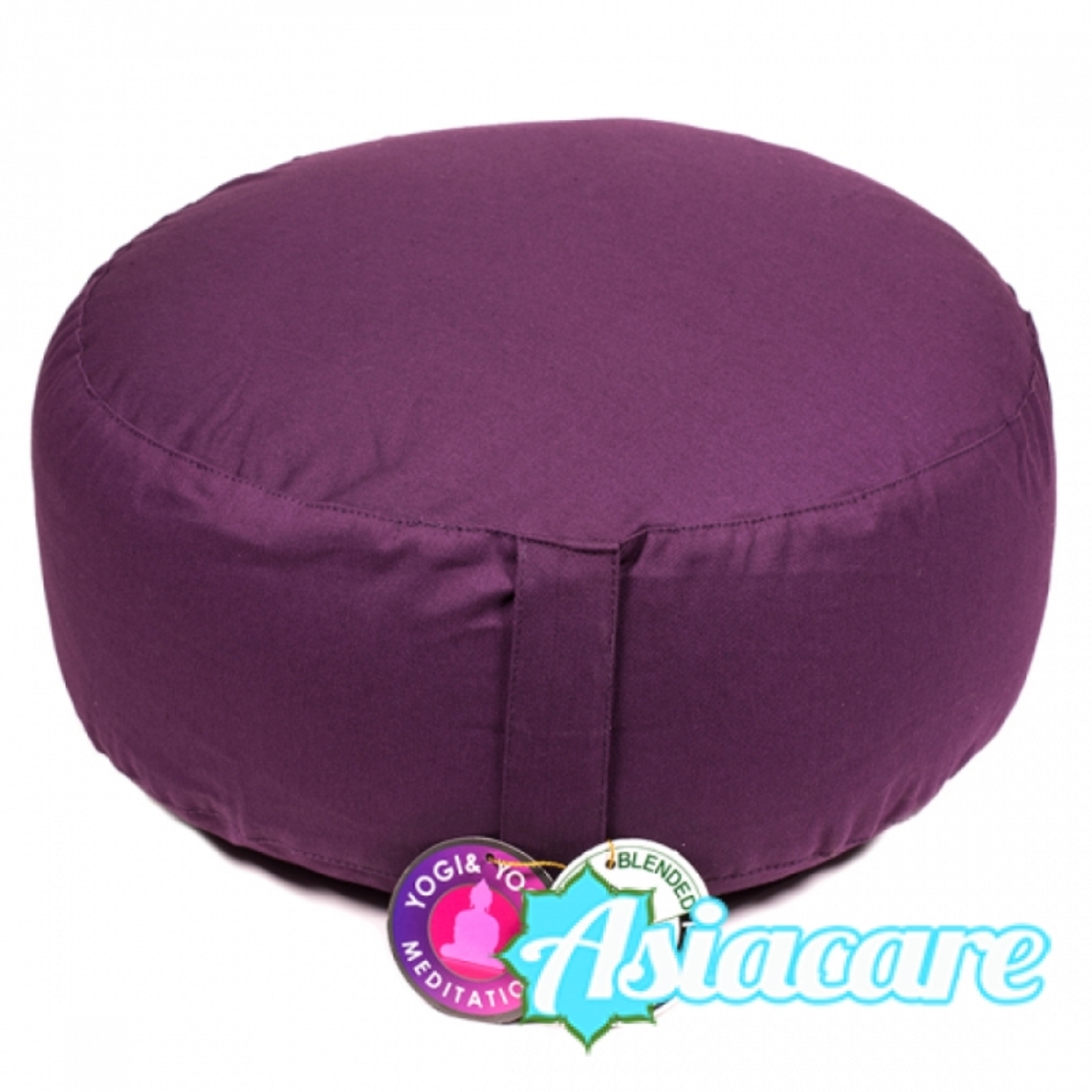 Възглавничка за медитация от био памук - тъмновиолетова