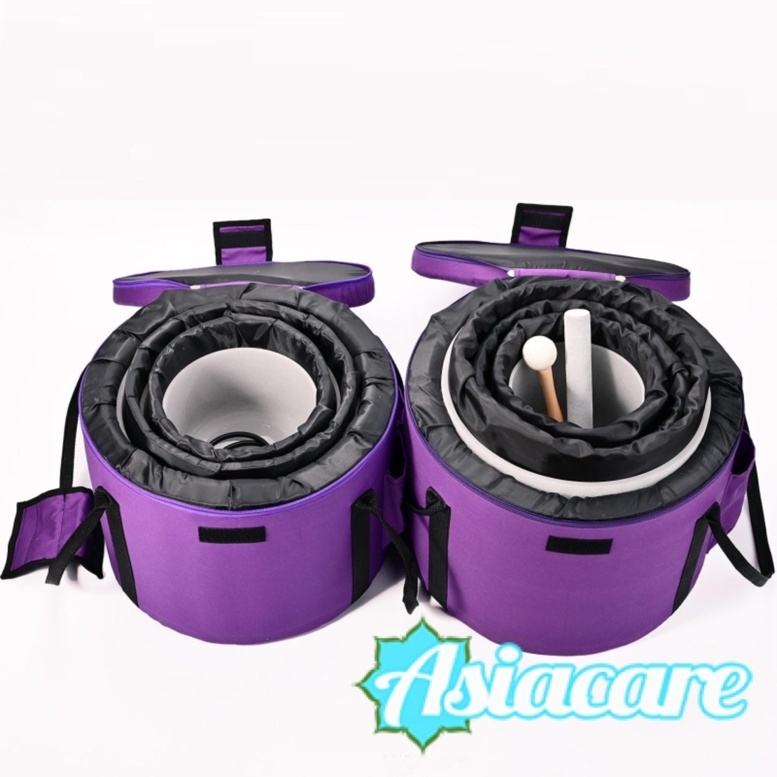 Кристални пеещи купи - комплект 432 Hz, 7 броя с транспортни чанти, безплатна доставка