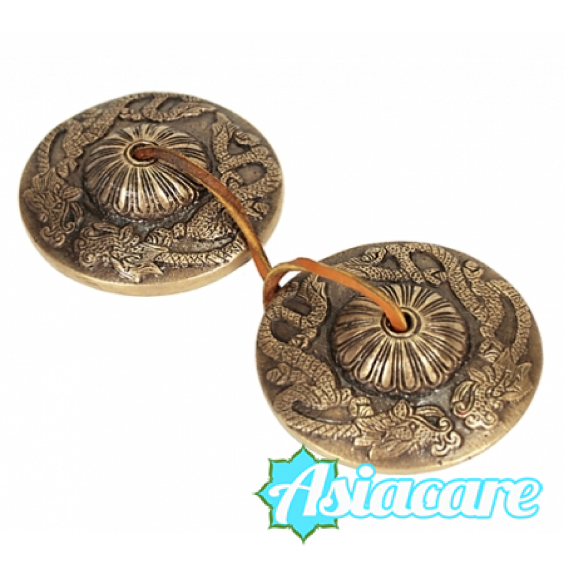 Уникални тибетски цимбали - тингчу, тинг са с дракон