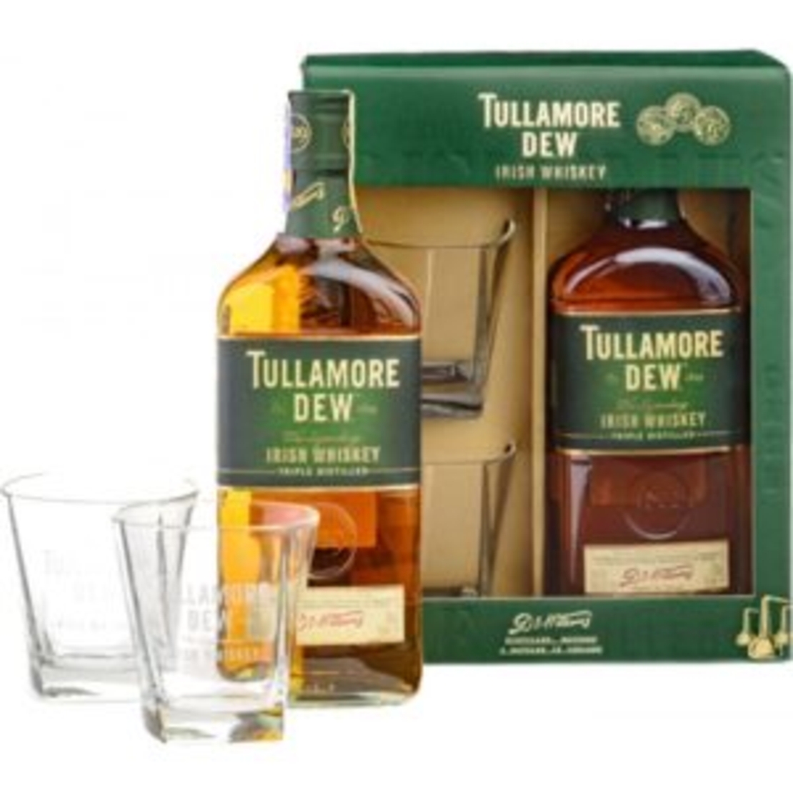 Уиски Tullamore D. E.W. +2  чаши