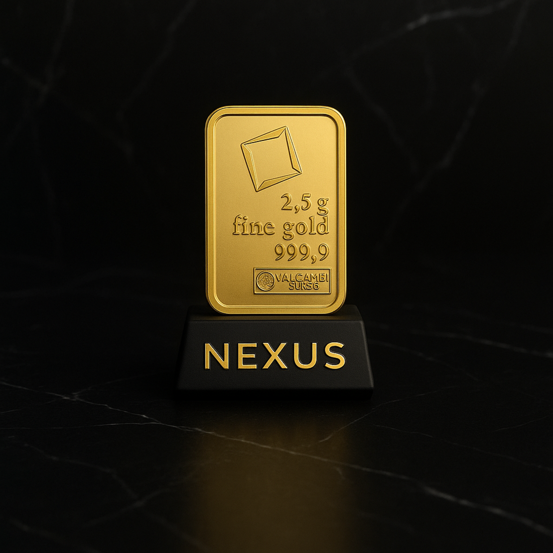 Златно кюлче 2,5 грама Valcambi Suisse – 999.9 инвестиционно злато