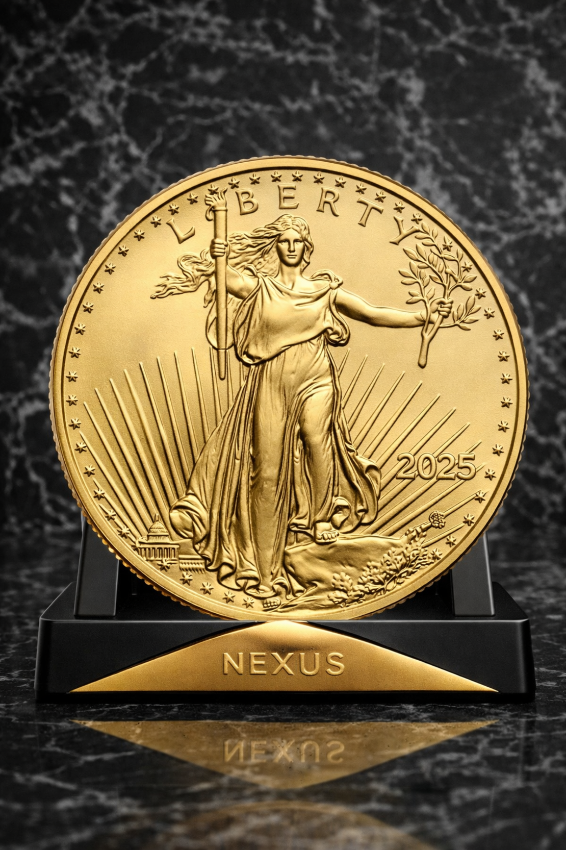 Златна монета American Gold Eagle 1/4 унция (7.78 г) 2025