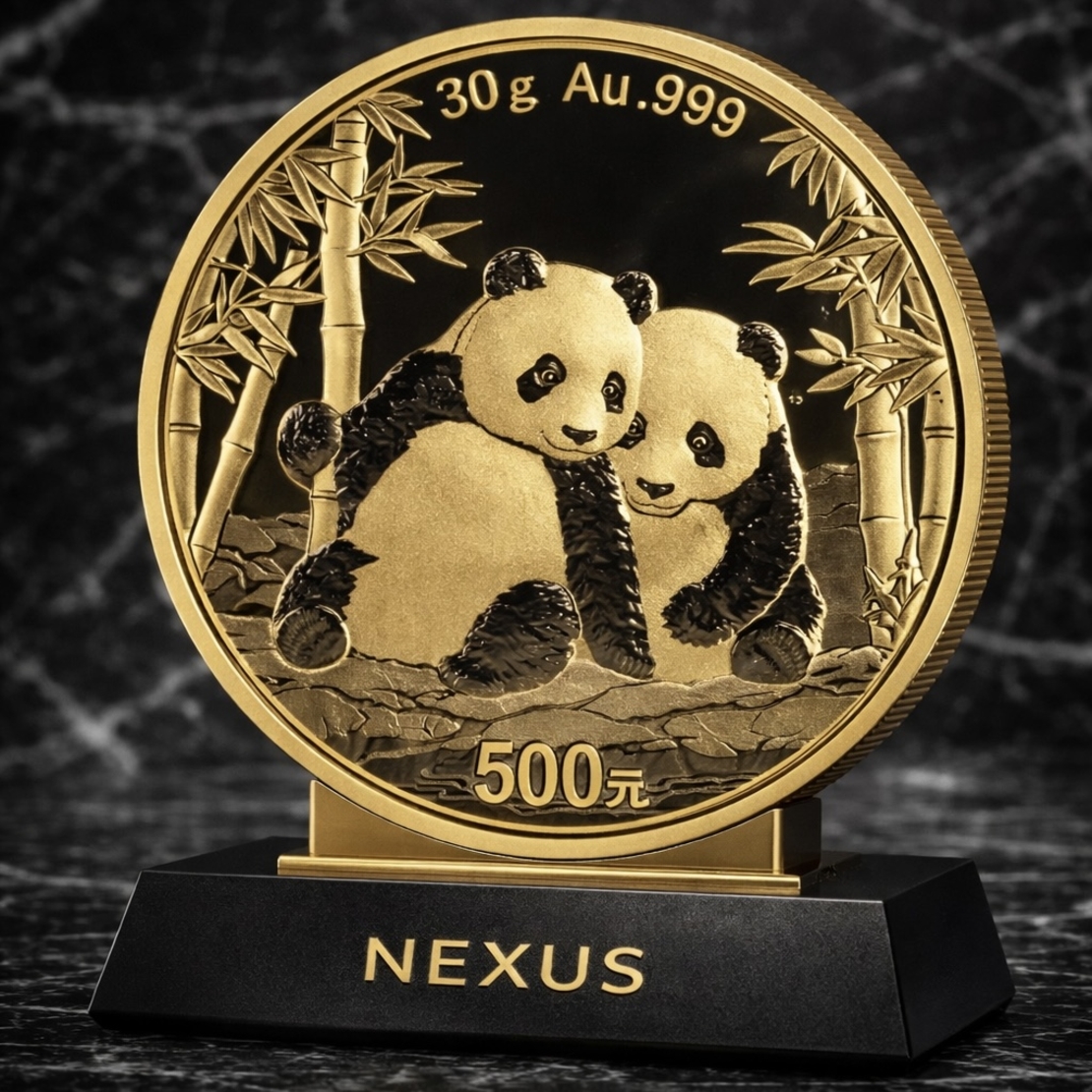 Златна инвестиционна монета Chinese Panda 2026 – 30 g | Китай