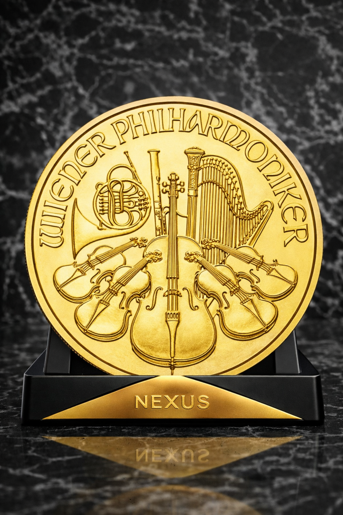 Златна инвестиционна монета 10 Euro Австрия 2025 – Wiener Philharmoniker (1/10 oz)