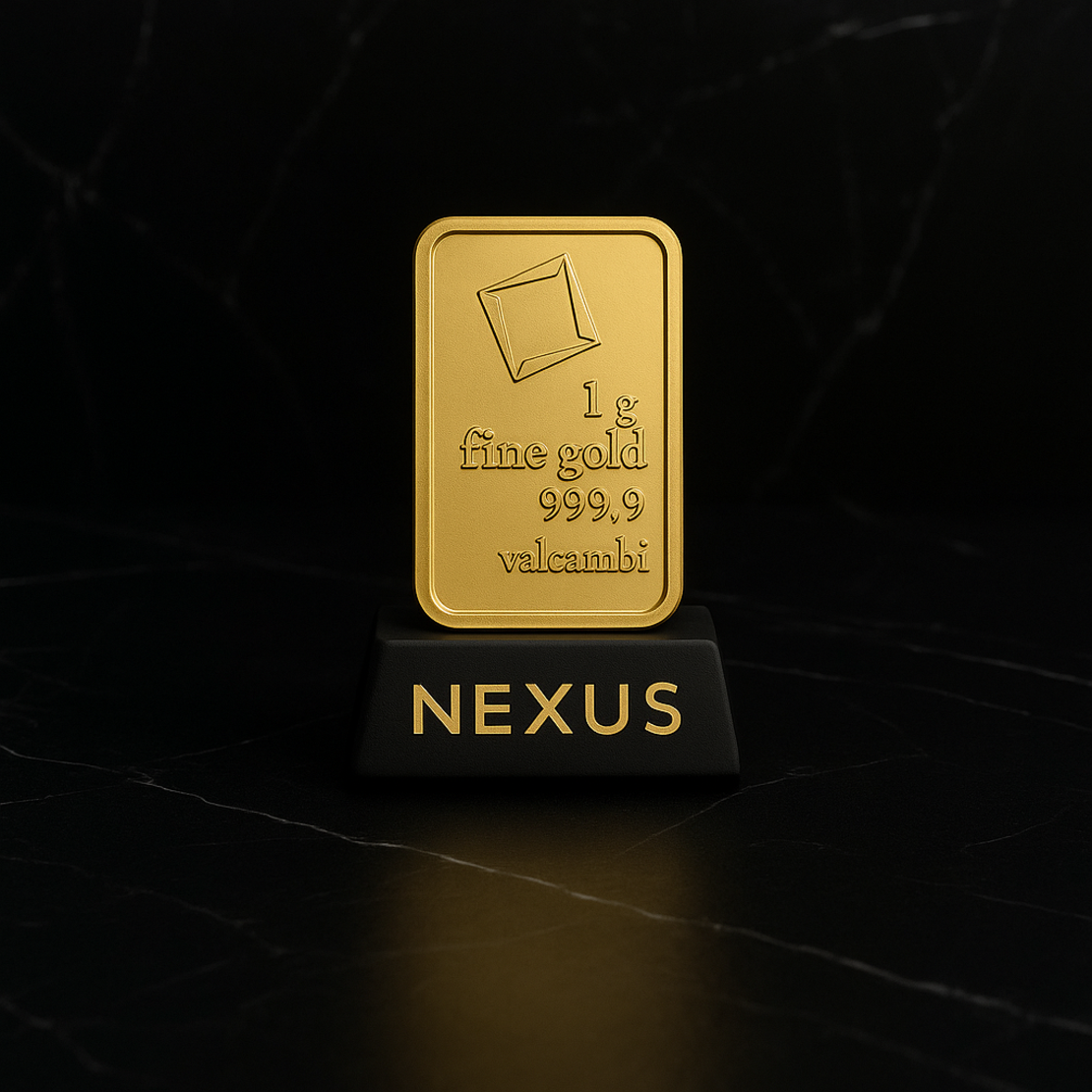 Златно кюлче 1 грам – Valcambi Suisse (999.9)