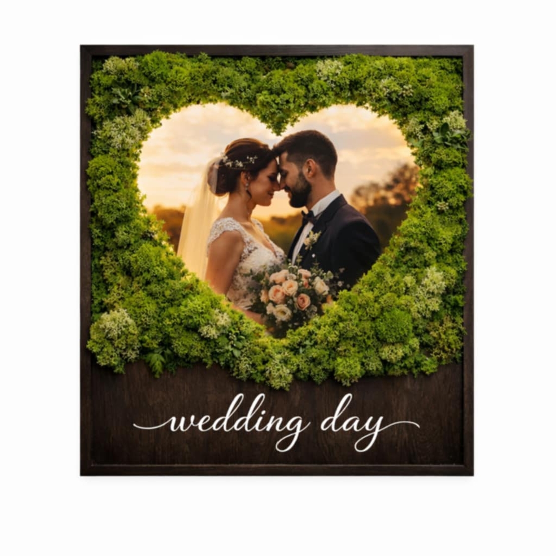 Снимка с естествен мъх по поръчка