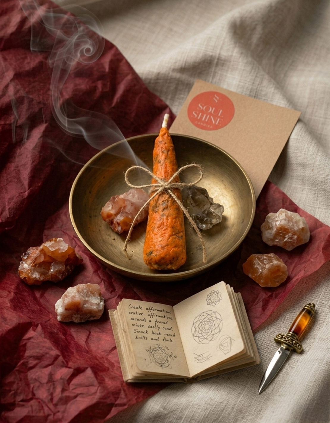 Езотерична свещ „Светлина на музата“ – За вдъхновение и успех